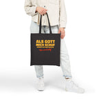 "Als Gott mich schuf..." Lustiger Jutebeutel mit Spruch – Witzige Baumwolltasche & Stoffbeutel – Humorvolle Geschenkidee Schwarz