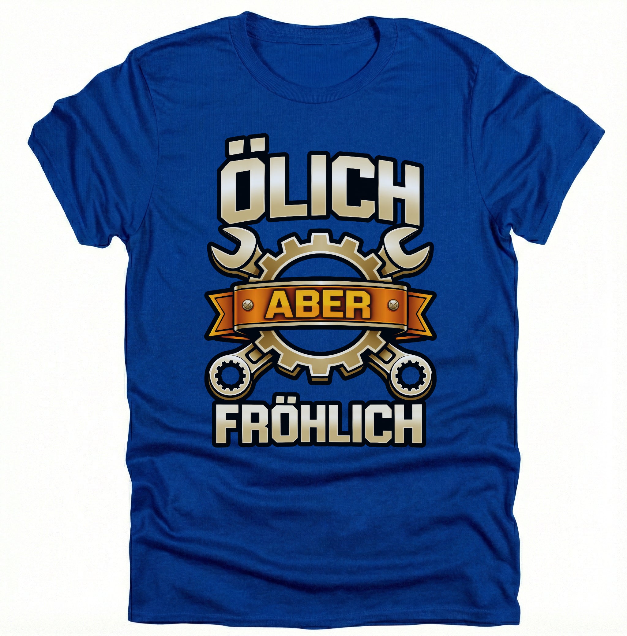 Mechaniker Ölich Aber Fröhlich - Schrauber Schlosser Mechatroniker - Lustiges T-Shirt Geschenk - pure|custom.