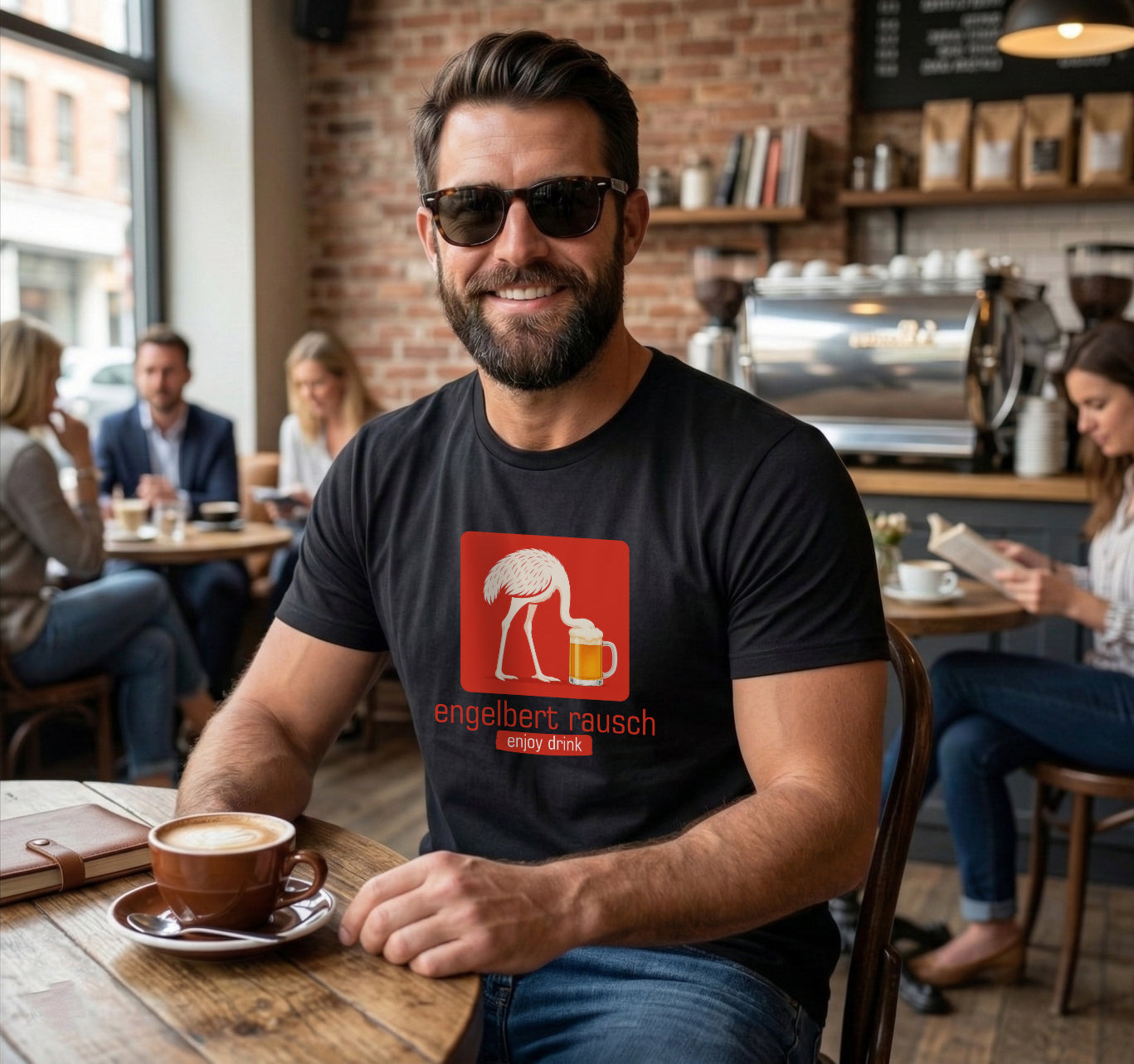 Engelbert Rausch T-Shirt – Das ultimative Outfit für den Feierabend-Vogel