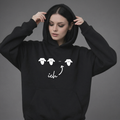 "Ich" – Das schwarze Schaf Hoodie | Minimalistischer Kapuzenpullover mit Humor