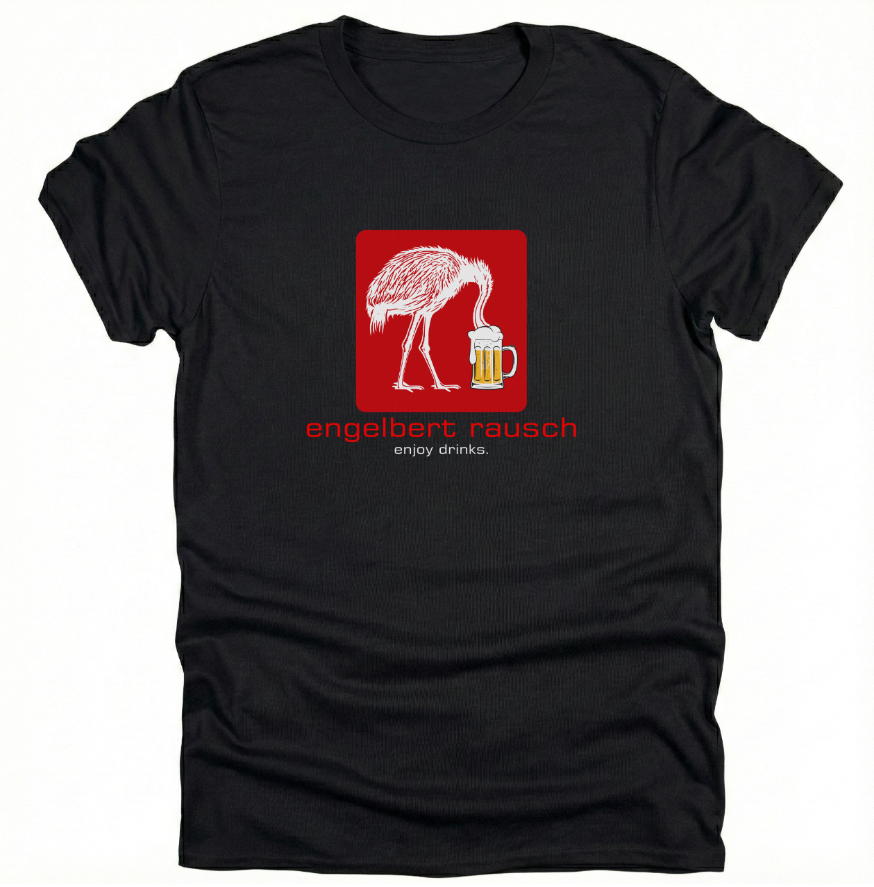 Engelbert Rausch T-Shirt – Lustige Workwear Parodie für den Feierabend – „Enjoy Drinks“ Herren Shirt