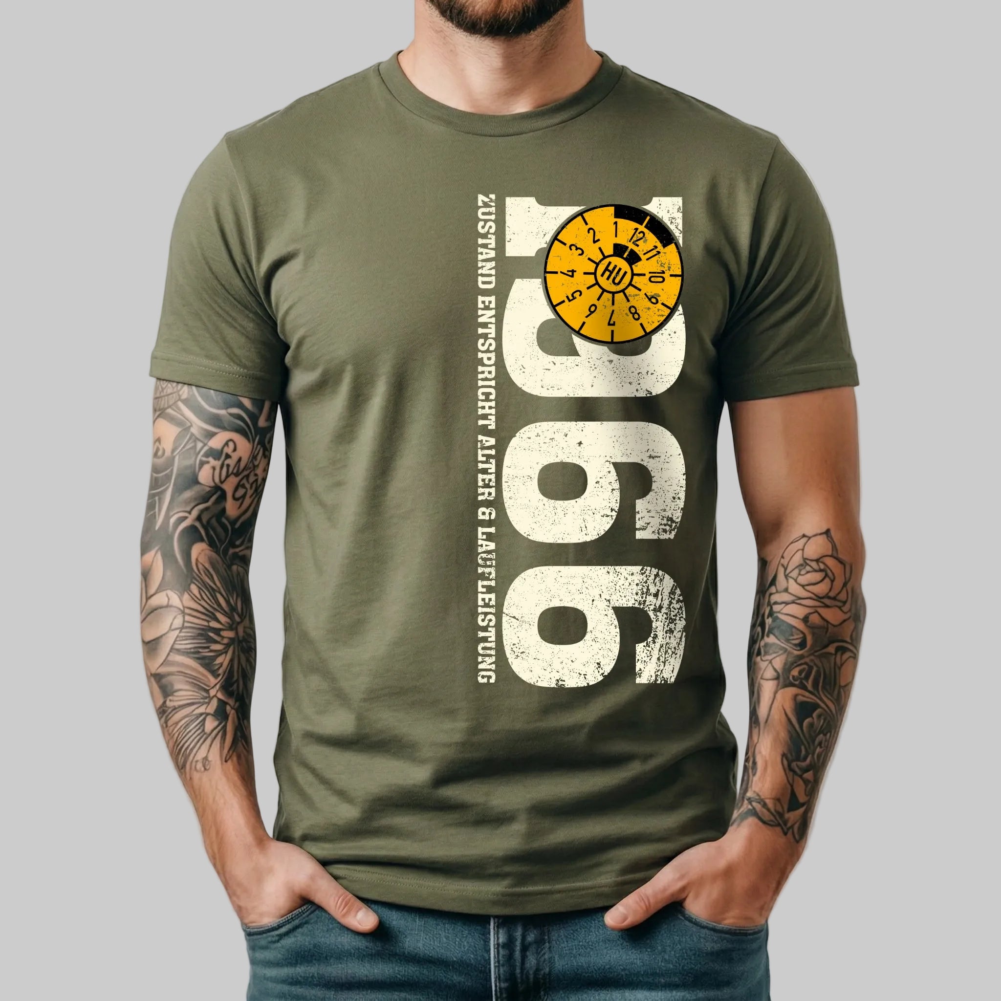 60. Geburtstag Geschenk – Lustiges 1966 TÜV T-Shirt „Zustand entspricht Alter & Laufleistung“ – Retro Herren Shirt