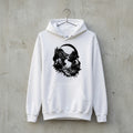 "Sound of Nature" – Artistischer Grafik-Hoodie mit Kopfhörer-Landschafts-Print