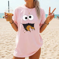 Witziges Monster Frauen T-Shirt mit Keks-Motiv - Ideales Geschenk für Keks-Liebhaber & Naschkatzen