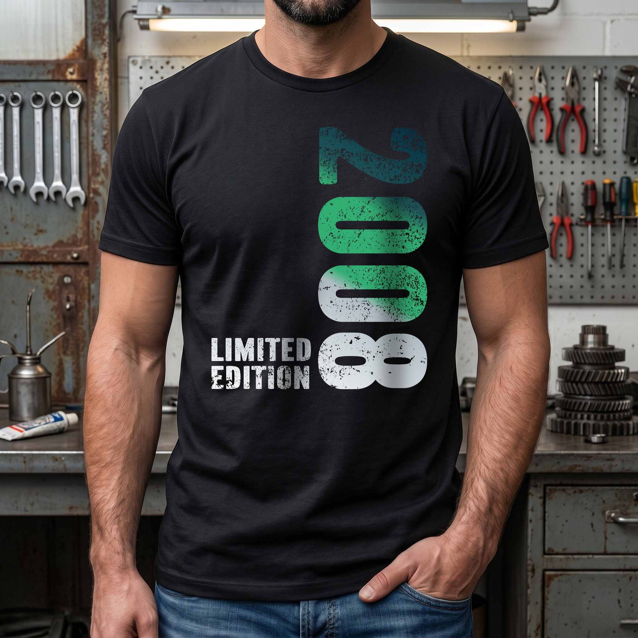 2008 Limited Edition T-Shirt – Das ideale Geschenk zum 18. Geburtstag – Vintage Grunge Look – Herren & Damen