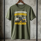 Landmaschinenmechaniker T-Shirt | Lustiges Geschenk für Mechatroniker | Mähdrescher Shirt „Alle anderen sind Pfuscher“
