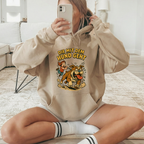 "Die mit dem Hund geht" Lustiger Hunde-Hoodie – Witziger Comic-Kapuzenpullover für Gassi-Runden & Hundebesitzerinnen