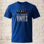 "You Can Never Have Too Many Vinyls" T-Shirt – Cooles Schallplatten-Motiv für Musikliebhaber & Sammler – Retro Vintage Shirt