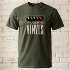 "You Can Never Have Too Many Vinyls" T-Shirt – Cooles Schallplatten-Motiv für Musikliebhaber & Sammler – Retro Vintage Shirt