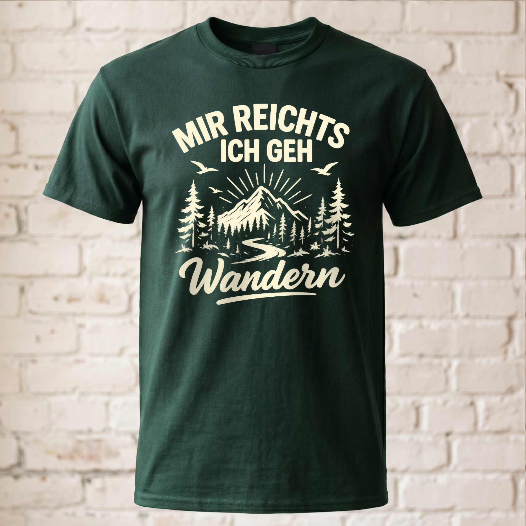 "Mir reichts ich geh wandern" Lustiges Wander T-Shirt – Cooles Berge & Outdoor Motiv – Geschenk für Wanderer & Bergsteiger