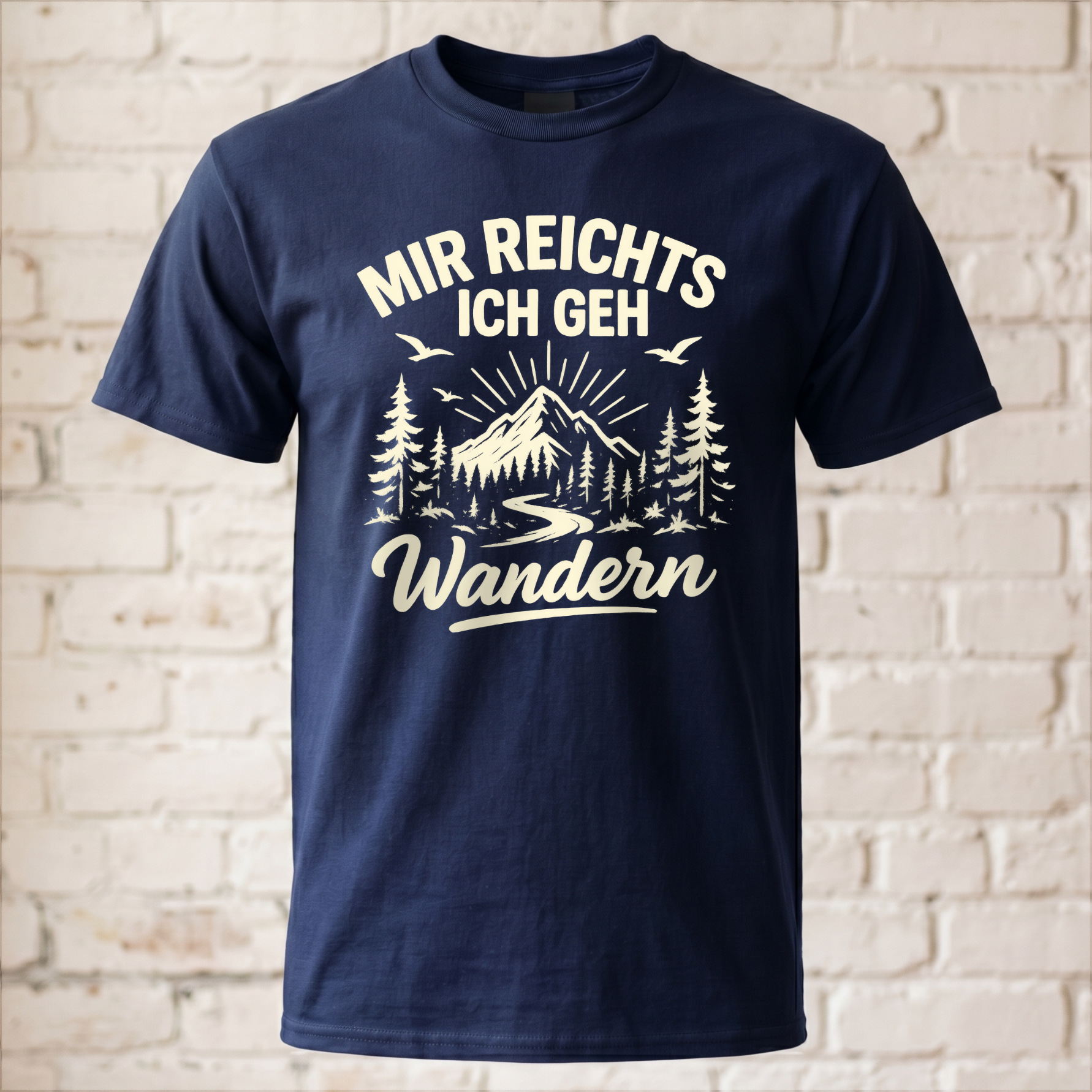 "Mir reichts ich geh wandern" Lustiges Wander T-Shirt – Cooles Berge & Outdoor Motiv – Geschenk für Wanderer & Bergsteiger