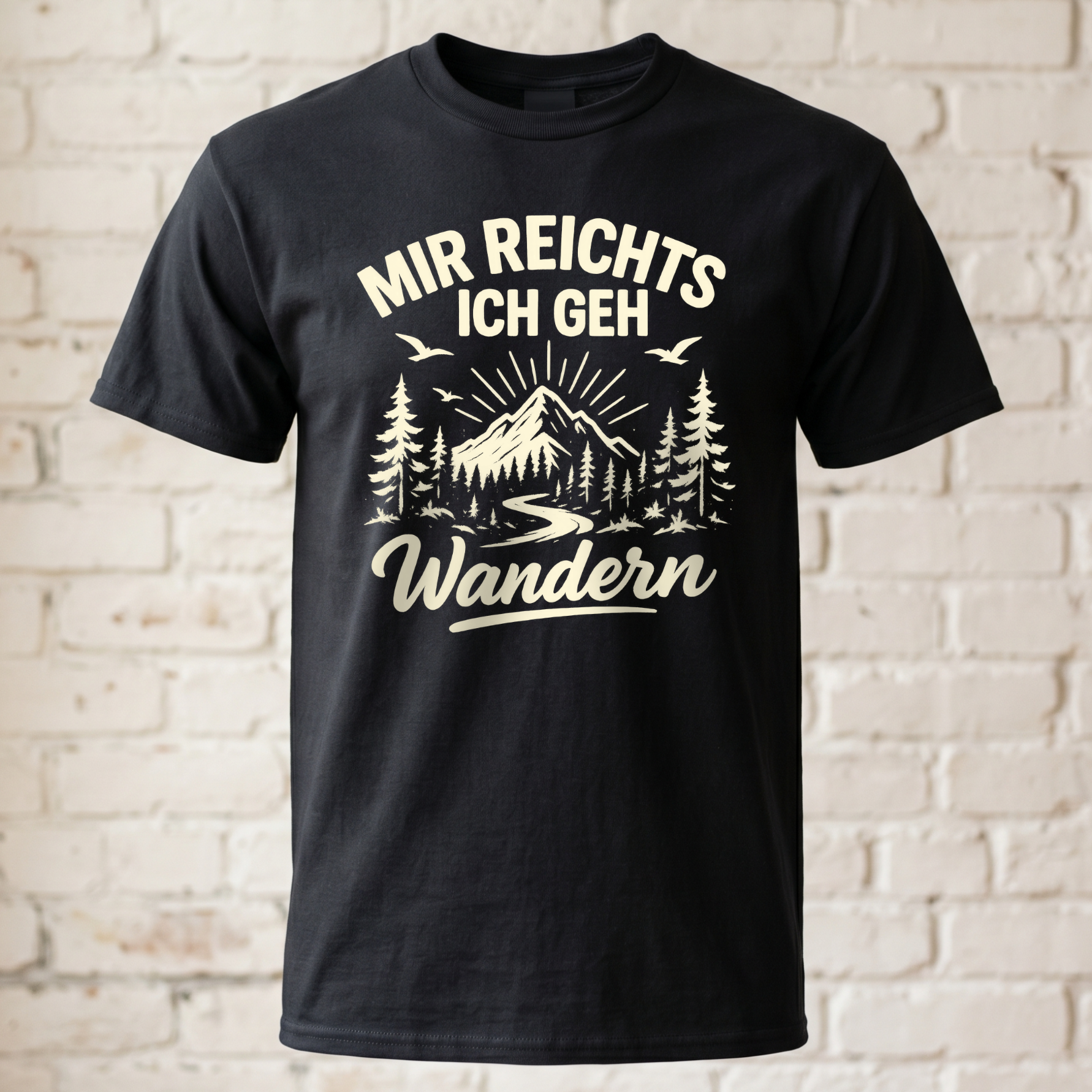 "Mir reichts ich geh wandern" Lustiges Wander T-Shirt – Cooles Berge & Outdoor Motiv – Geschenk für Wanderer & Bergsteiger