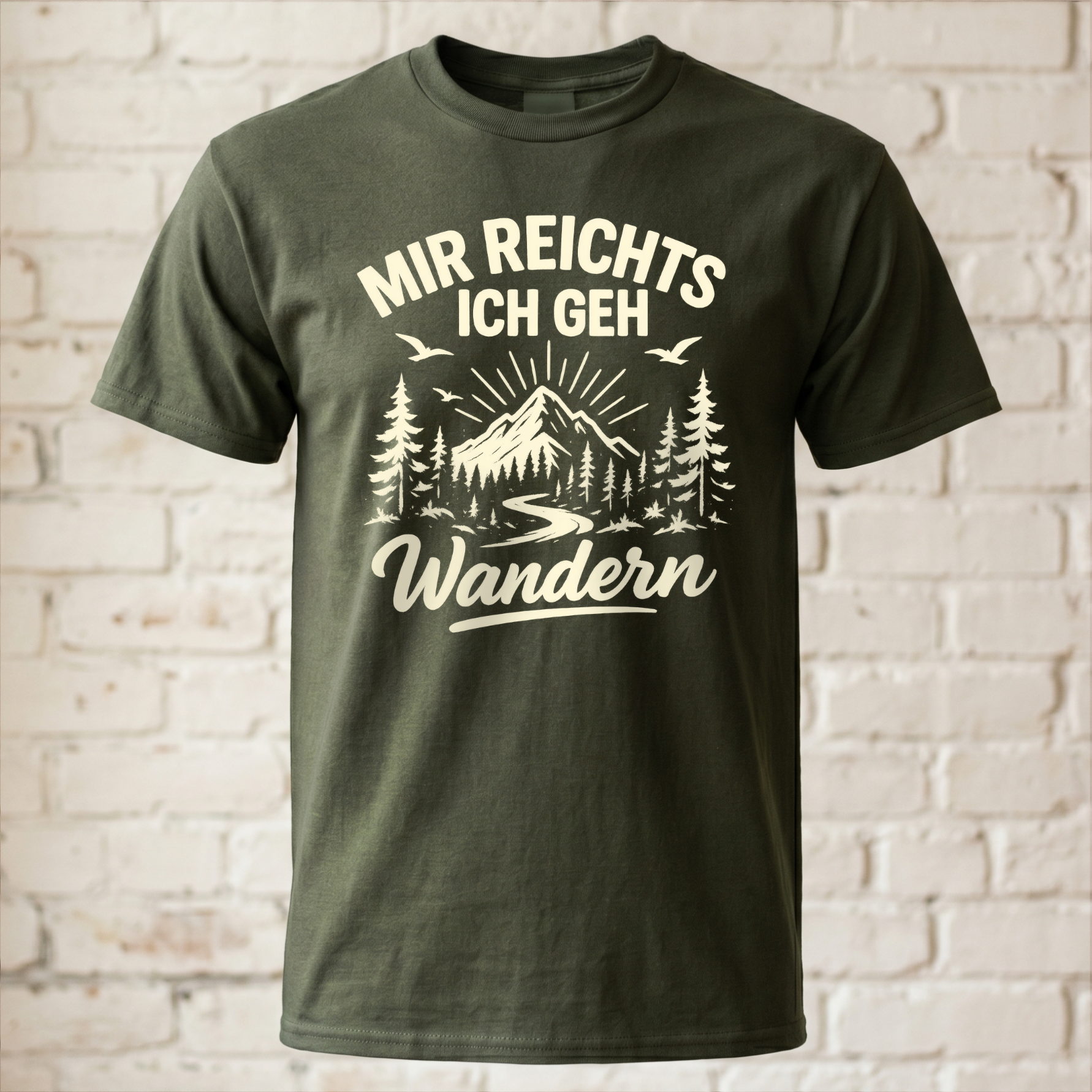 "Mir reichts ich geh wandern" Lustiges Wander T-Shirt – Cooles Berge & Outdoor Motiv – Geschenk für Wanderer & Bergsteiger
