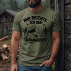"Mir reichts ich geh wandern" Lustiges Wander T-Shirt – Cooles Berge & Outdoor Motiv – Geschenk für Wanderer & Bergsteiger