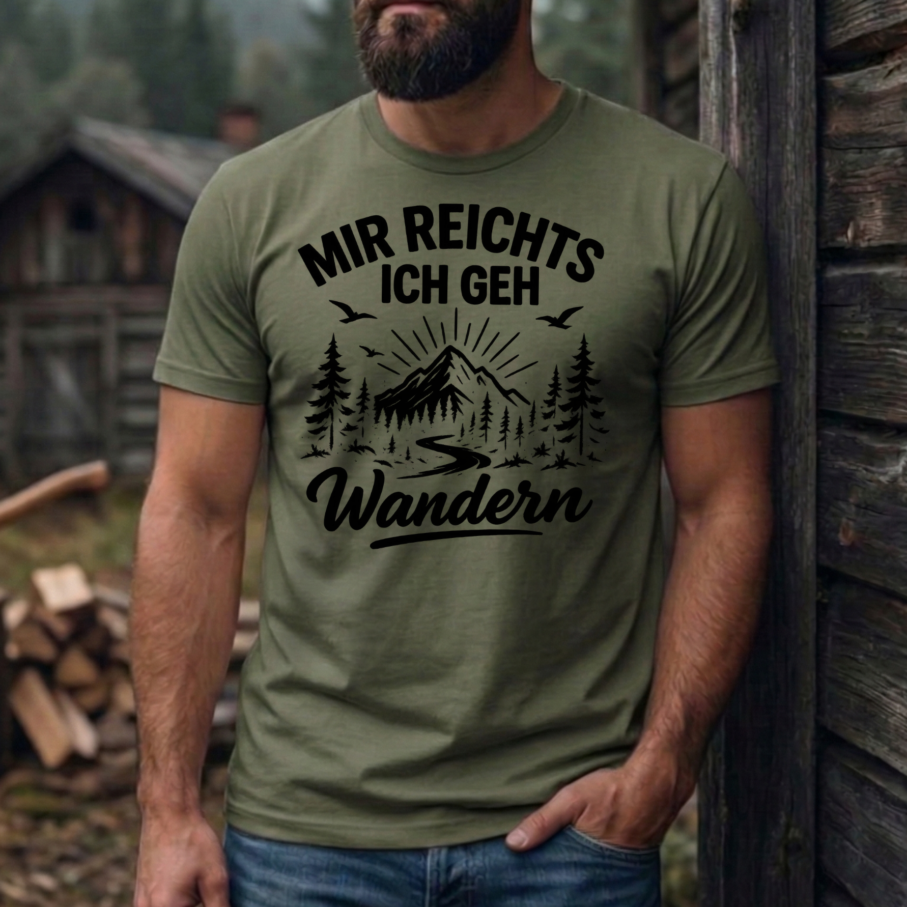 "Mir reichts ich geh wandern" Lustiges Wander T-Shirt – Cooles Berge & Outdoor Motiv – Geschenk für Wanderer & Bergsteiger