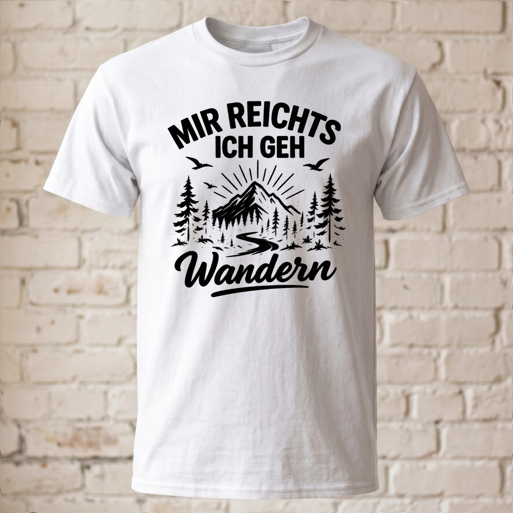 "Mir reichts ich geh wandern" Lustiges Wander T-Shirt – Cooles Berge & Outdoor Motiv – Geschenk für Wanderer & Bergsteiger