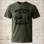 "Mir reichts ich geh wandern" Lustiges Wander T-Shirt – Cooles Berge & Outdoor Motiv – Geschenk für Wanderer & Bergsteiger