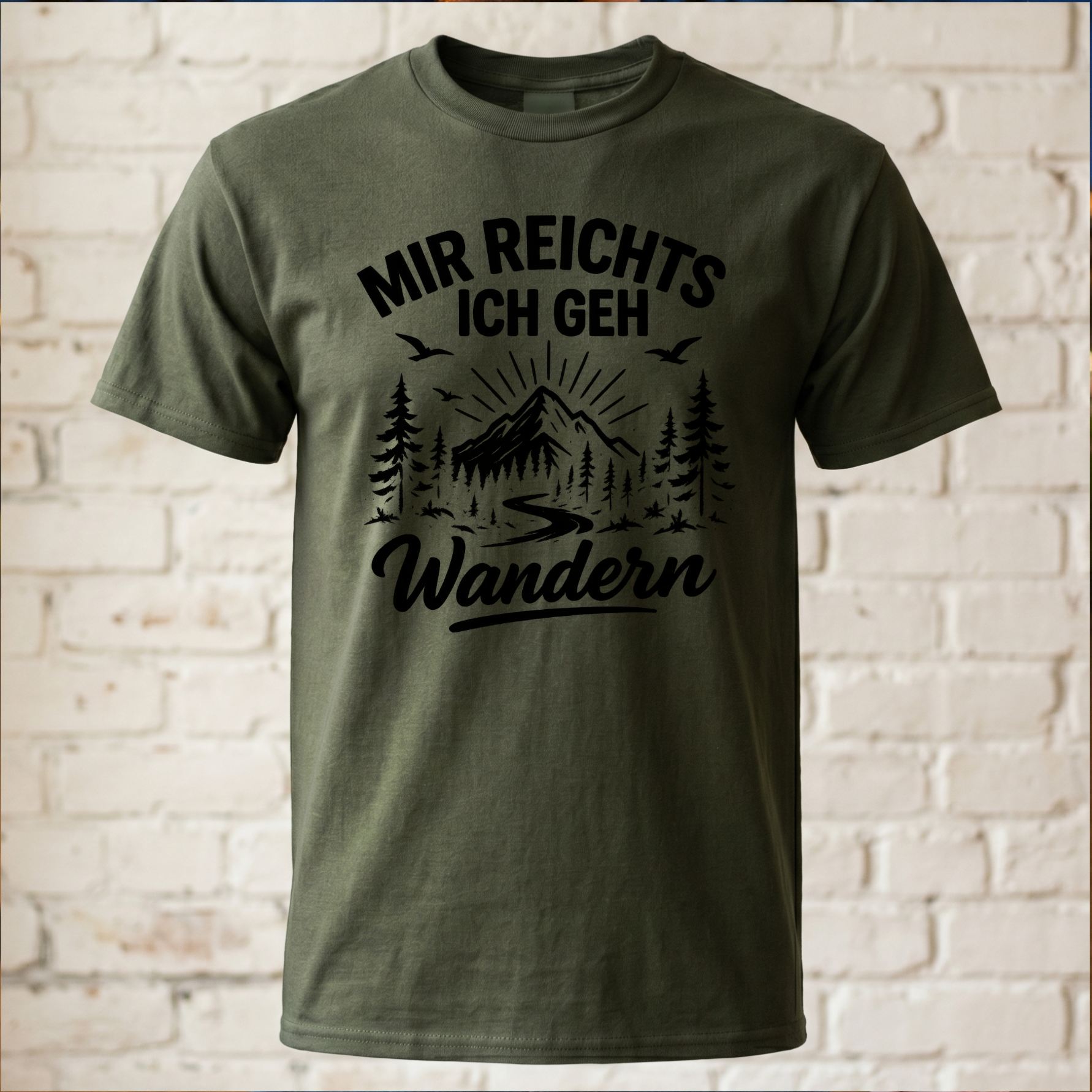 "Mir reichts ich geh wandern" Lustiges Wander T-Shirt – Cooles Berge & Outdoor Motiv – Geschenk für Wanderer & Bergsteiger