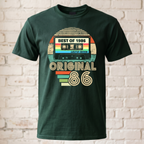 Vintage 1986 T-Shirt - Best of 1986 Kassette Retro Shirt - 40. Geburtstag Geschenk Herren & Damen - Original 86