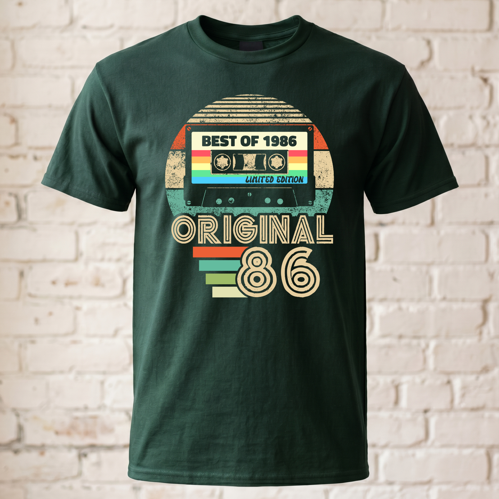 Vintage 1986 T-Shirt - Best of 1986 Kassette Retro Shirt - 40. Geburtstag Geschenk Herren & Damen - Original 86