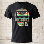 Vintage 1986 T-Shirt - Best of 1986 Kassette Retro Shirt - 40. Geburtstag Geschenk Herren & Damen - Original 86