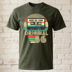 Vintage 1986 T-Shirt - Best of 1986 Kassette Retro Shirt - 40. Geburtstag Geschenk Herren & Damen - Original 86