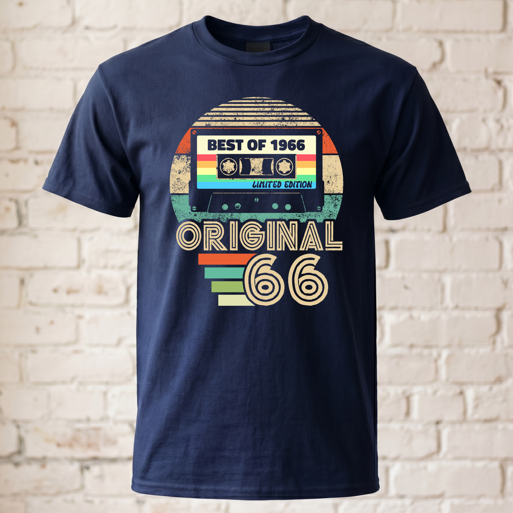 Best of 1966 Vintage T-Shirt - Kassette Retro Look Shirt - 60. Geburtstag Lustiges Geschenk für Männer & Frauen