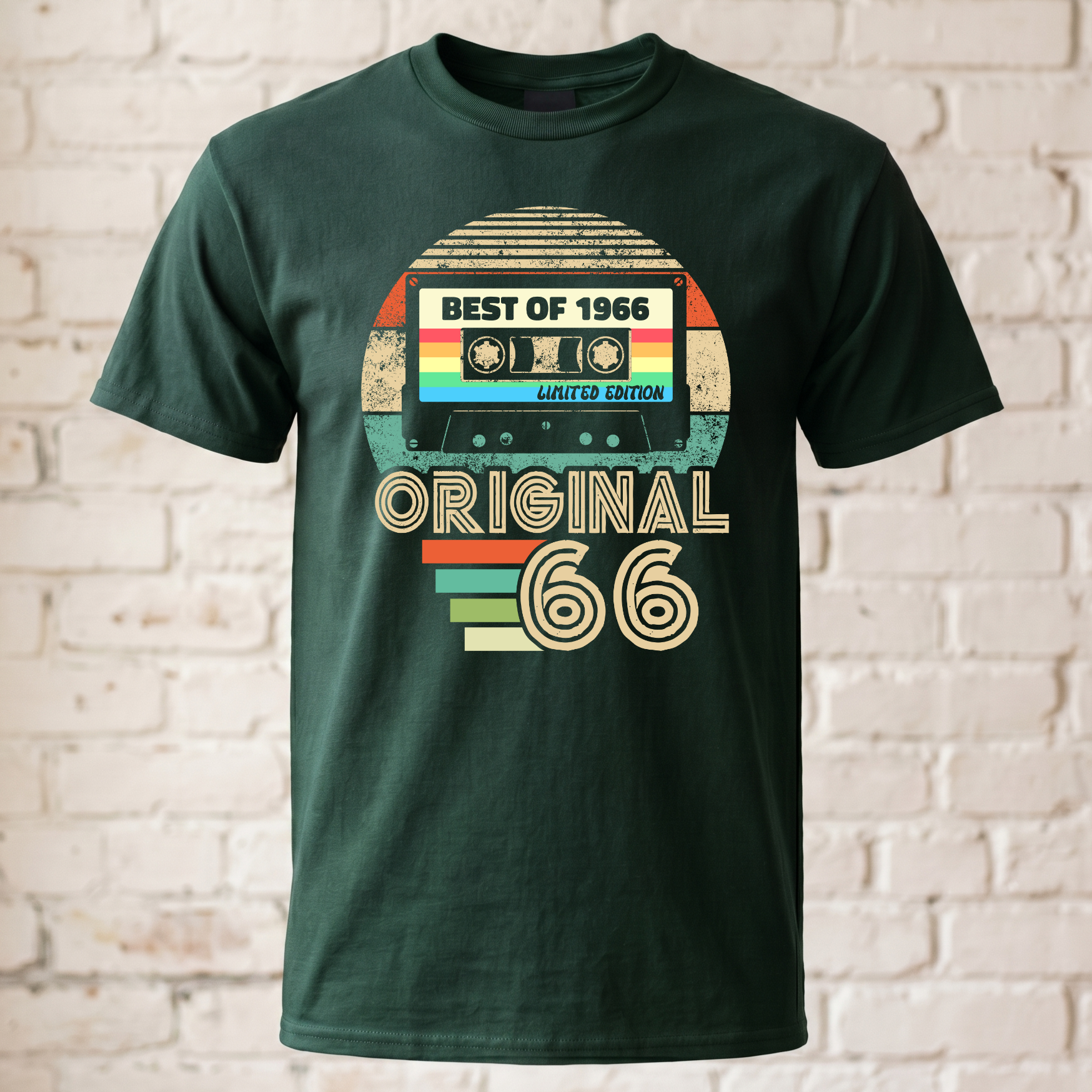 Best of 1966 Vintage T-Shirt - Kassette Retro Look Shirt - 60. Geburtstag Lustiges Geschenk für Männer & Frauen