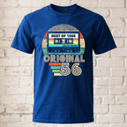 Original 1956 Retro T-Shirt - Best of 1956 Musikkassette Shirt - Geschenk zum 70. Geburtstag Oldschool - Limited Edition