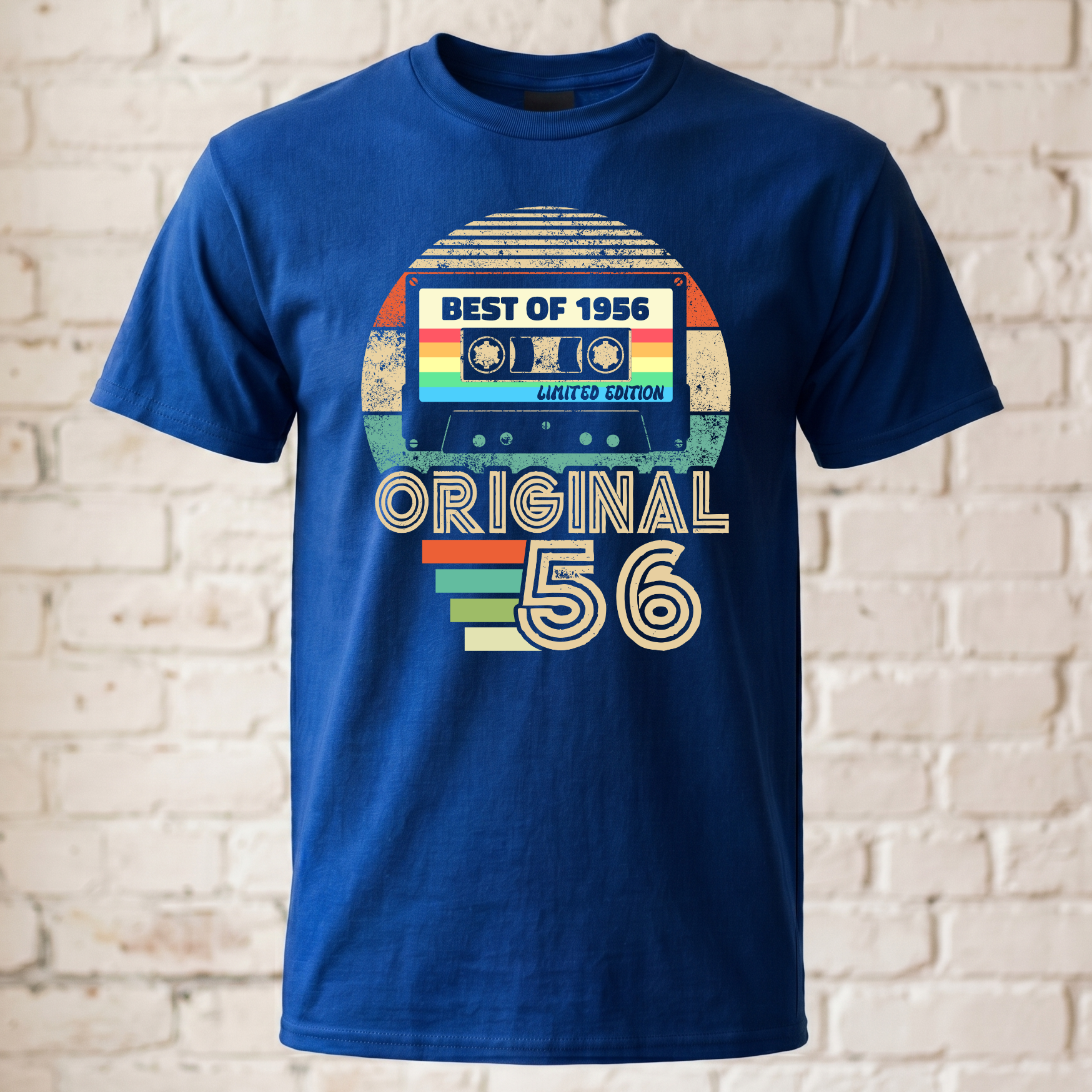 Original 1956 Retro T-Shirt - Best of 1956 Musikkassette Shirt - Geschenk zum 70. Geburtstag Oldschool - Limited Edition