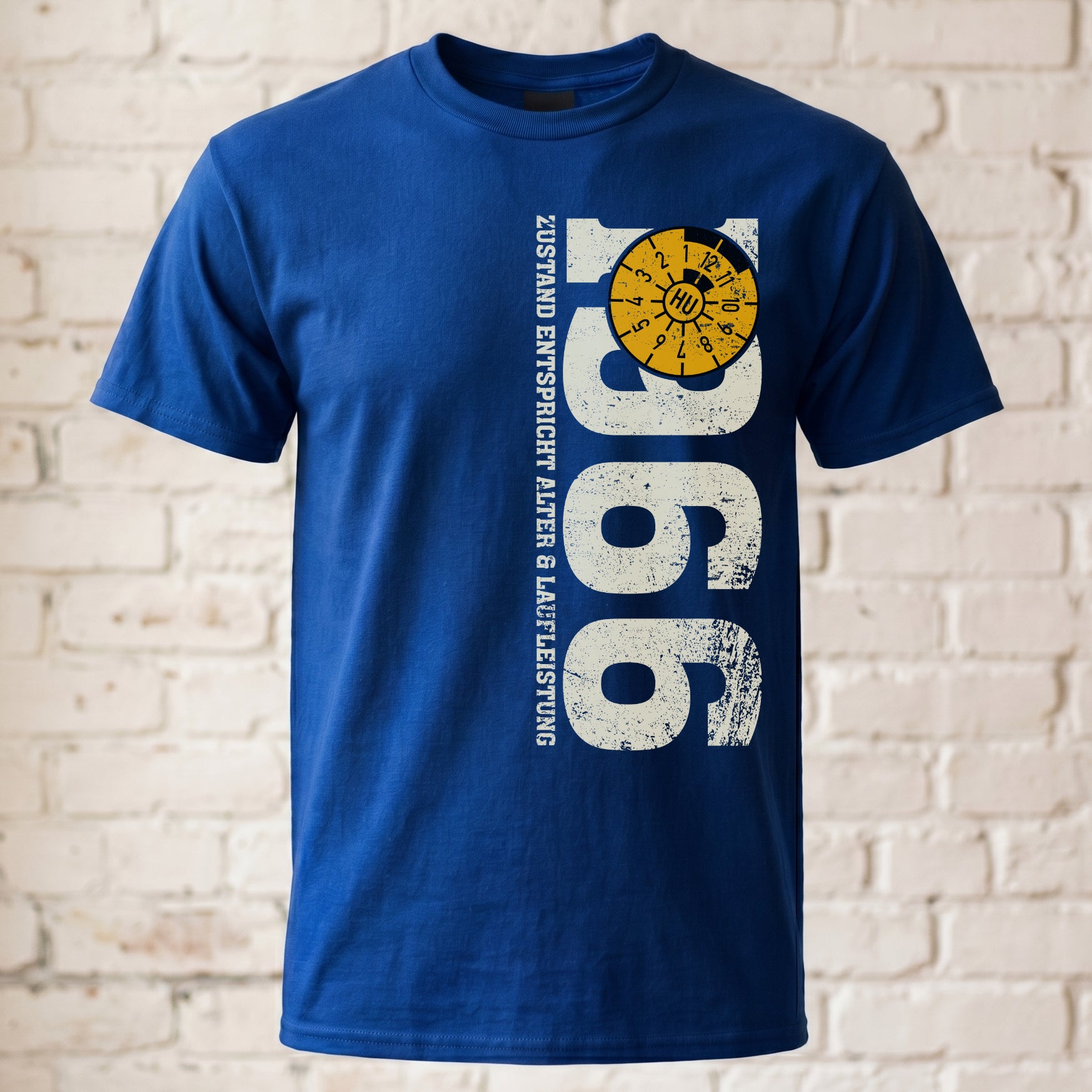 60. Geburtstag Geschenk – Lustiges 1966 TÜV T-Shirt „Zustand entspricht Alter & Laufleistung“ – Retro Herren Shirt