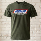 "Hubraum" Lustiges Auto T-Shirt – Parodie – Witziges Anti-Elektro Statement für Petrolheads – Schwarz