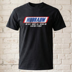 "Hubraum" Lustiges Auto T-Shirt – Parodie – Witziges Anti-Elektro Statement für Petrolheads – Schwarz