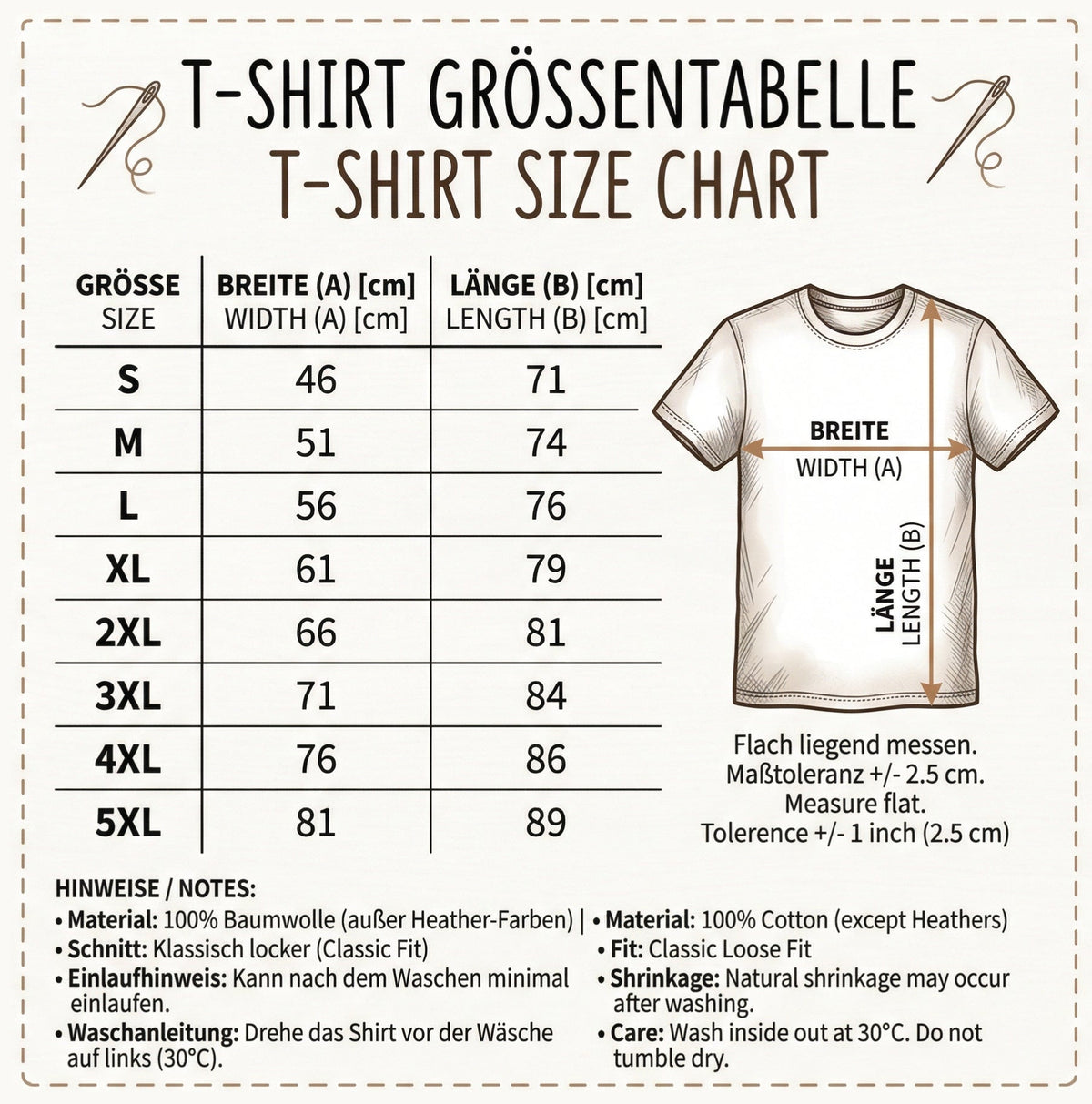 T-Shirt (bis 5XL)