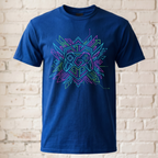 Geometrisches "Neon Controller" Gaming T-Shirt – Cyberpunk Style Zocker Shirt – Geschenk für Gamer, Geeks & Nerds Schwarz