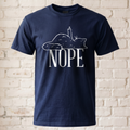 "Nope" Katze T-Shirt – Lustiges Mittelfinger Spruch Shirt für Katzenliebhaber & Introvertierte – Witziges Statement