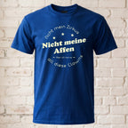 "Nicht mein Zirkus" Lustiges Spruch T-Shirt – Witziges Büro Humor Statement Shirt "Nicht meine Affen" für Kollegen – Schwarz