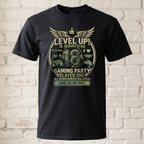 "Level Up! 18. Geburtstag" Gaming T-Shirt – Player One Zocker Geschenk zur Volljährigkeit – All Achievements Unlocked Funshirt Schwarz