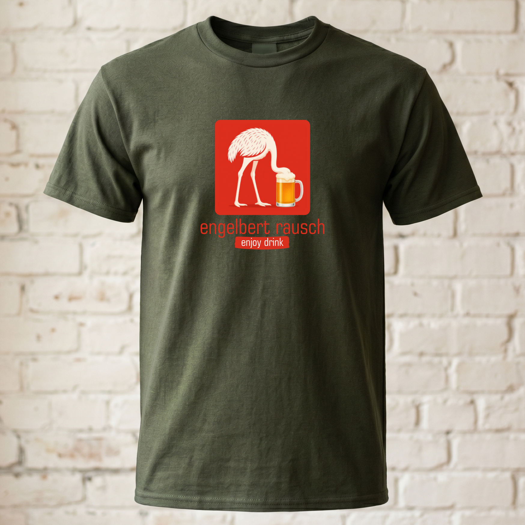 Engelbert Rausch T-Shirt – Das ultimative Outfit für den Feierabend-Vogel
