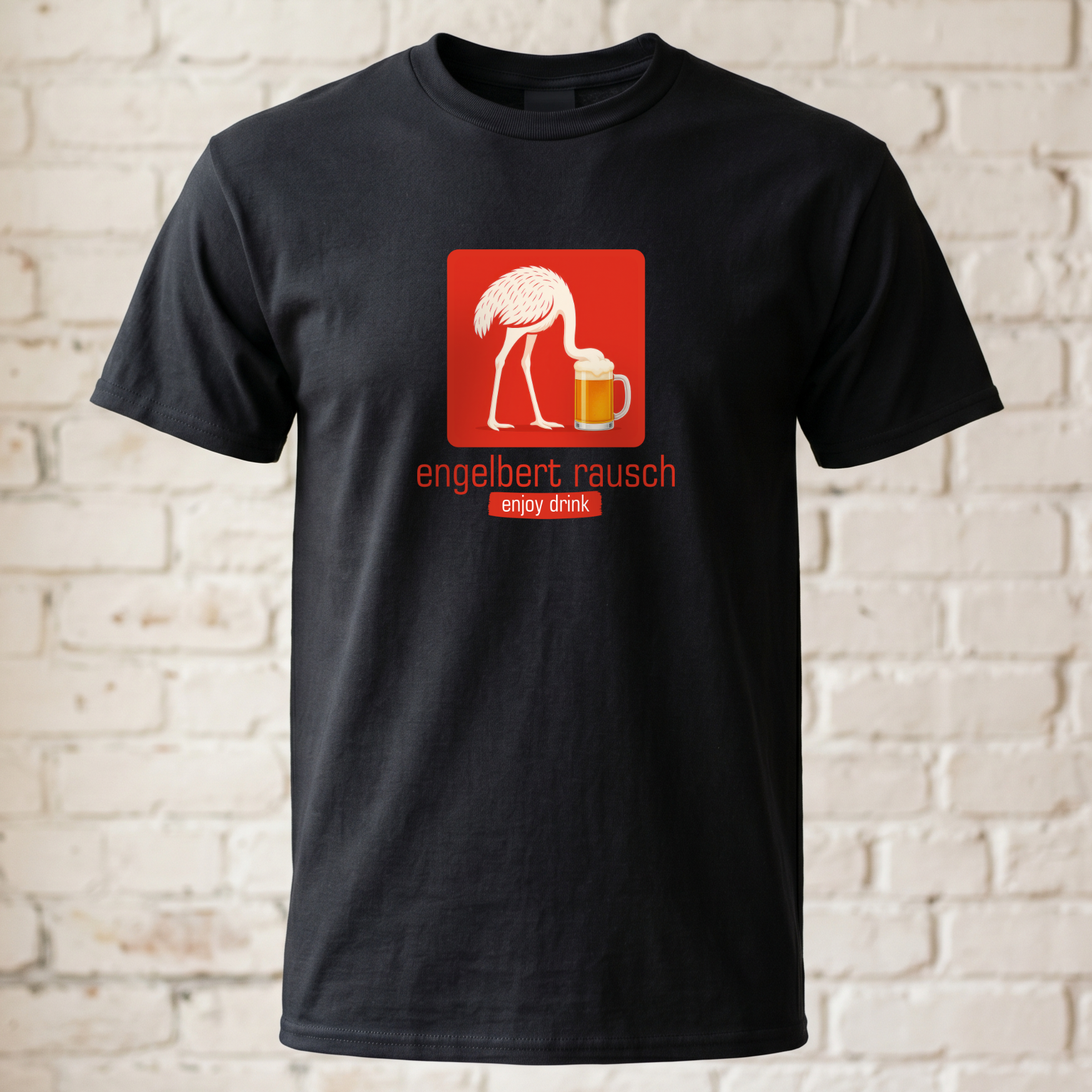 Engelbert Rausch T-Shirt – Das ultimative Outfit für den Feierabend-Vogel