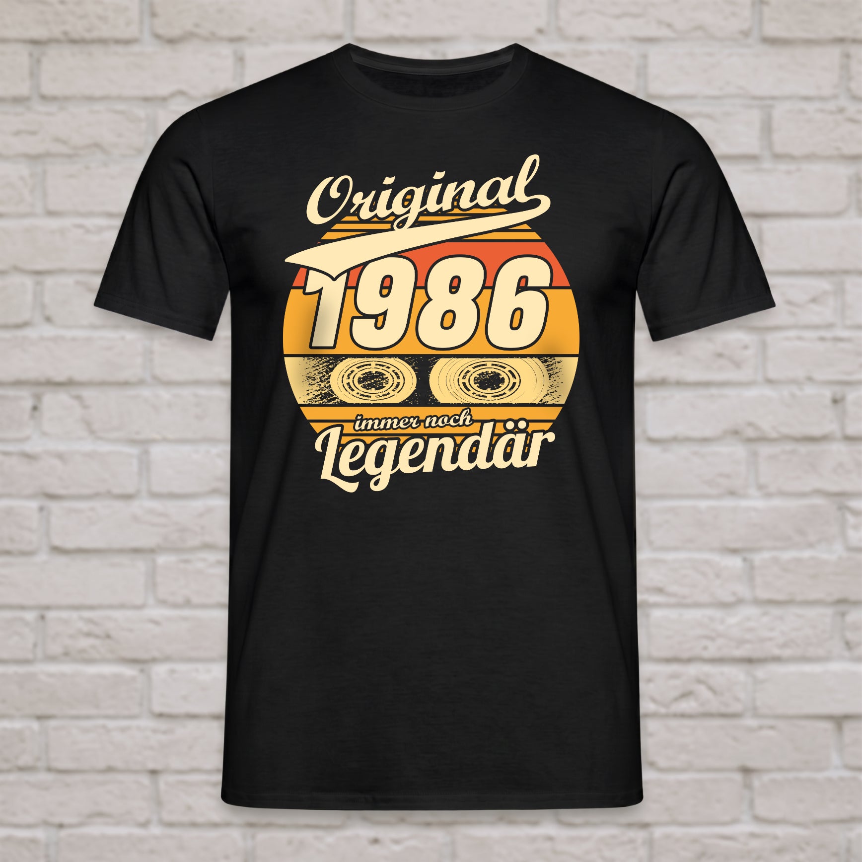 "Original 1986 Immer noch Legendär" T-Shirt zum 40. Geburtstag – Lustiges Retro Kassetten Geschenk für Männer, Kumpel & Ehemann