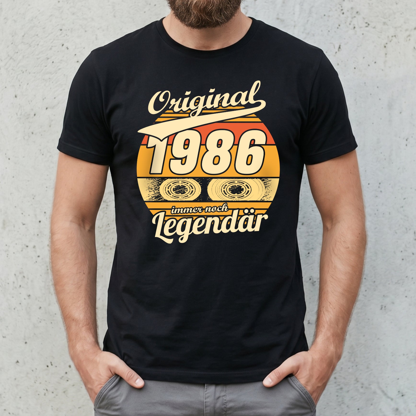"Original 1986 Immer noch Legendär" T-Shirt zum 40. Geburtstag – Lustiges Retro Kassetten Geschenk für Männer, Kumpel & Ehemann