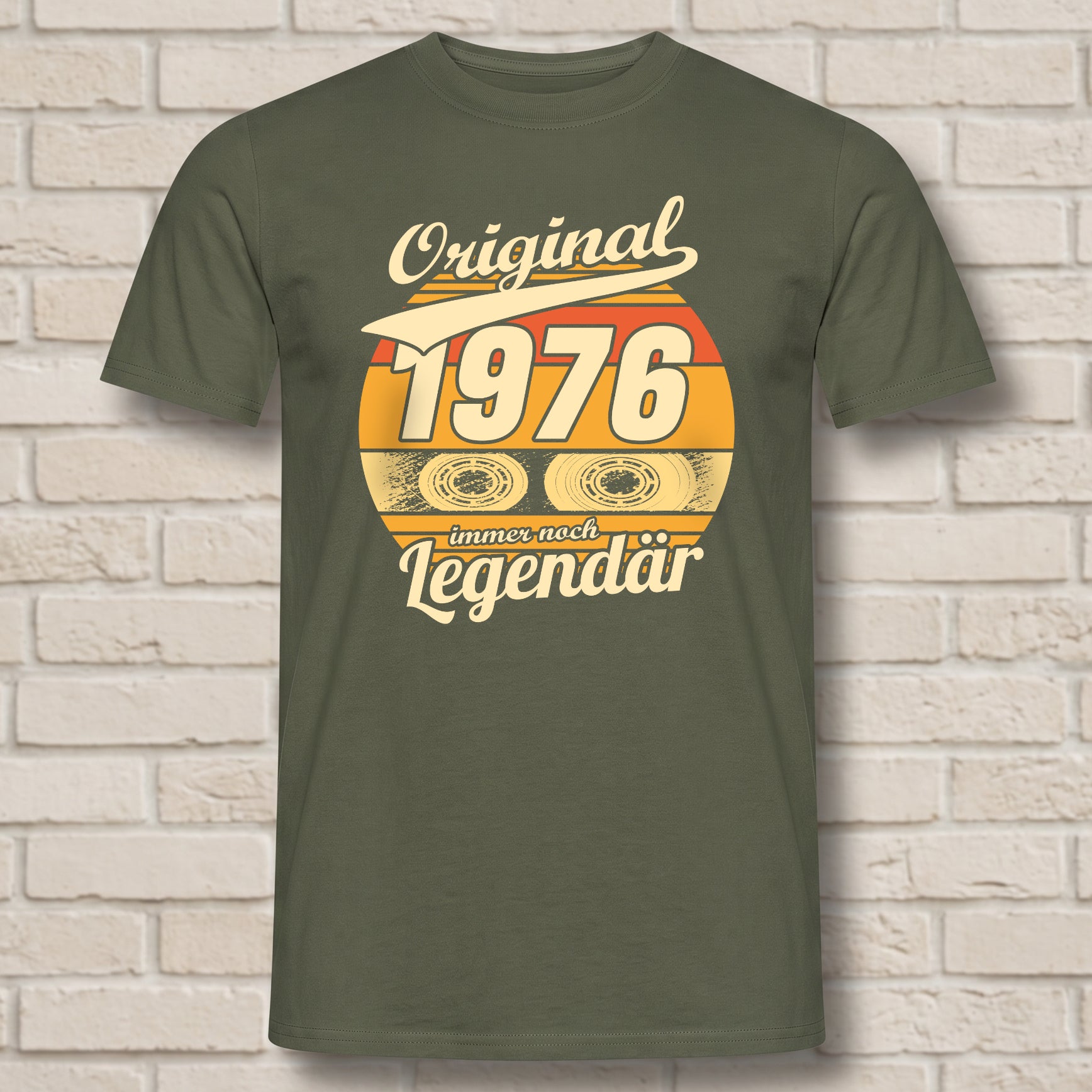 "Original 1976 Immer noch Legendär" T-Shirt zum 50. Geburtstag – Lustiges Retro Kassetten Geschenk für Männer, Kumpel & Ehemann
