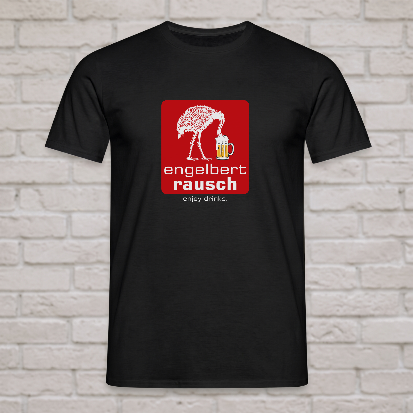 "Engelbert Rausch" Camiseta divertida de artesano – Divertida camiseta de cerveza post-trabajo y regalo de parodia para trabajadores de la construcción, artesanos y aficionados al bricolaje