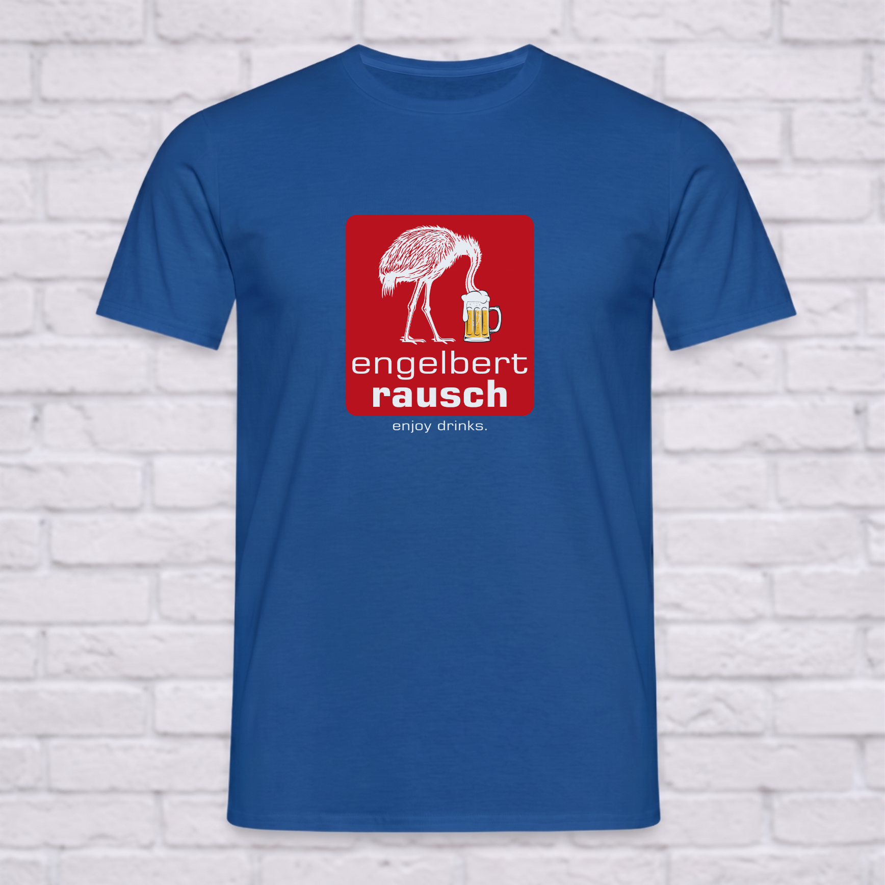 "Engelbert Rausch" Camiseta divertida de artesano – Divertida camiseta de cerveza post-trabajo y regalo de parodia para trabajadores de la construcción, artesanos y aficionados al bricolaje