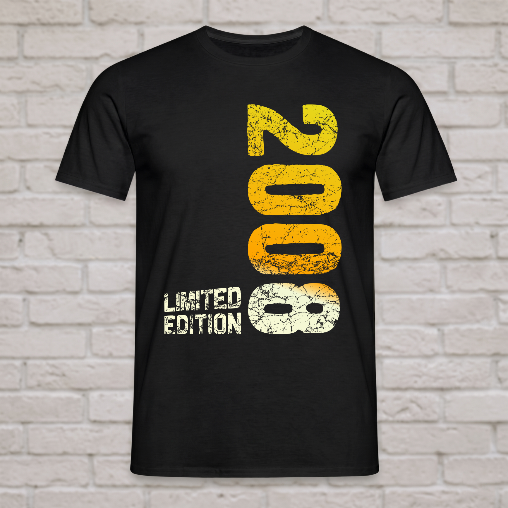 "Limited Edition 2008" T-Shirt zum 18. Geburtstag – Cooles Vintage Geschenk für Jungs & Mädels, Endlich 18 – Schwarz