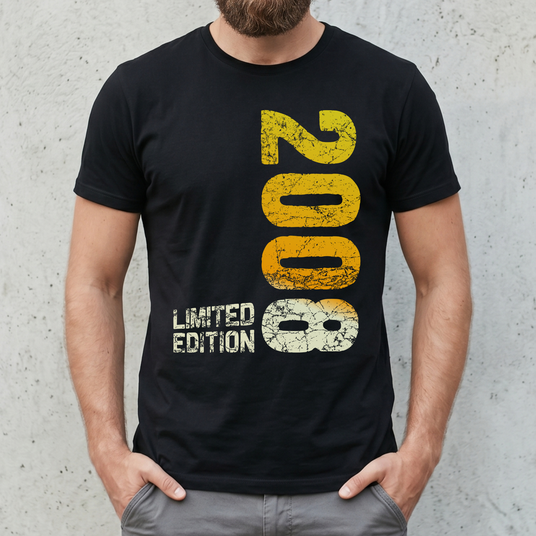 "Limited Edition 2008" T-Shirt zum 18. Geburtstag – Cooles Vintage Geschenk für Jungs & Mädels, Endlich 18 – Schwarz