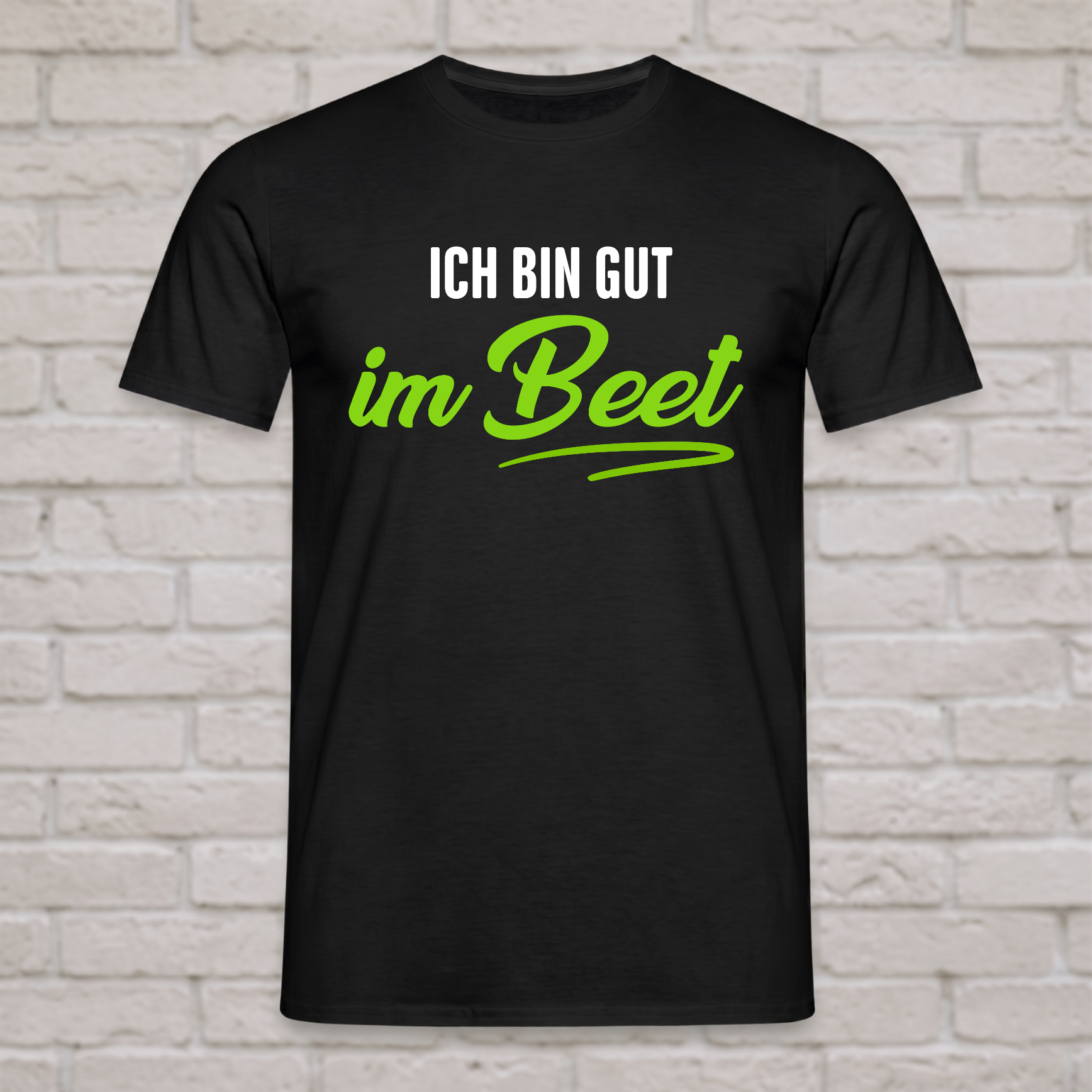 "Ich bin gut im Beet" Lustiges Gärtner T-Shirt mit Spruch – Witziges Hobbygärtner Funshirt für Männer, Papa & Kleingärtner – Schwarz