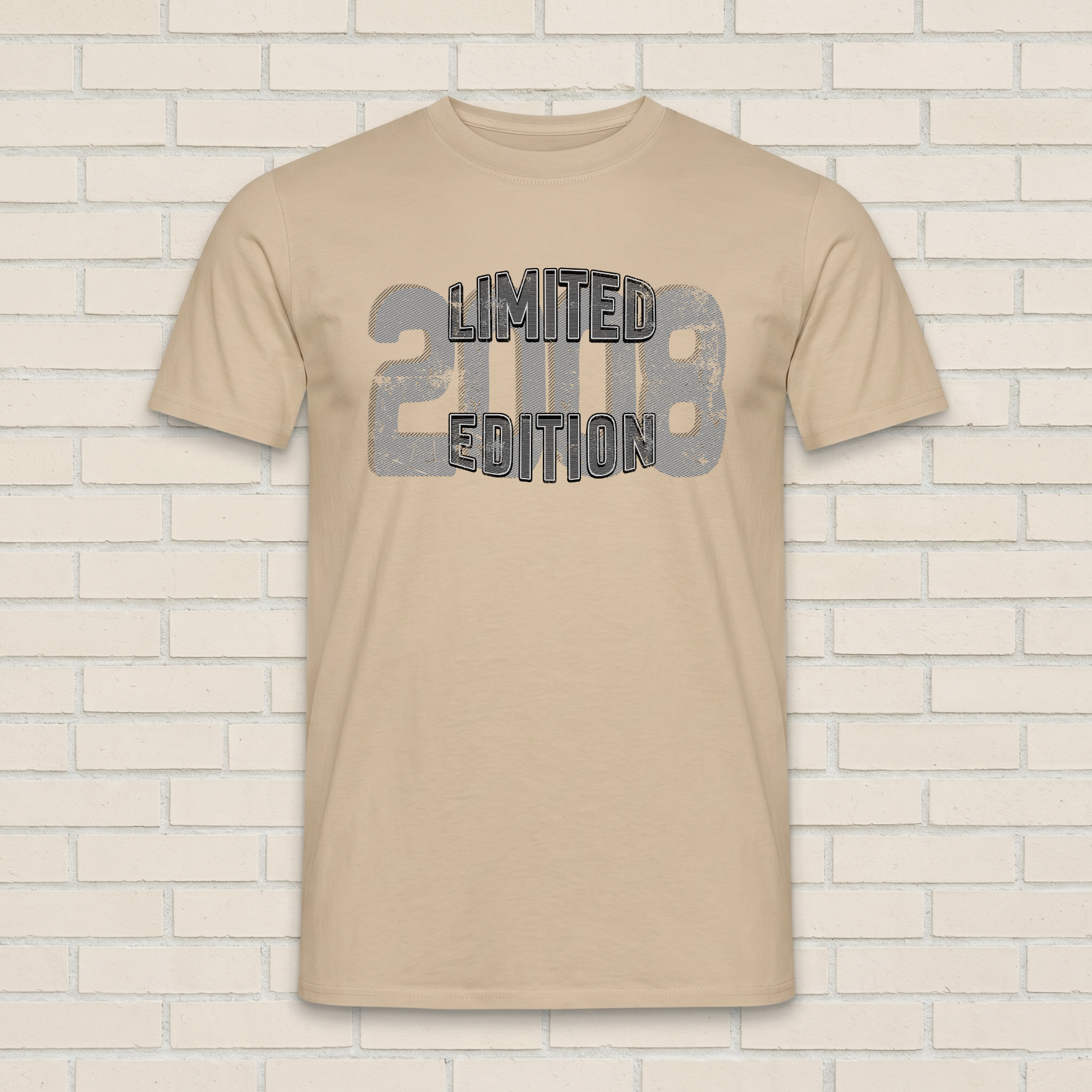 Camiseta "Edición Limitada 2008" para 18º cumpleaños – Camiseta vintage con estilo grunge – Regalo perfecto para la mayoría de edad