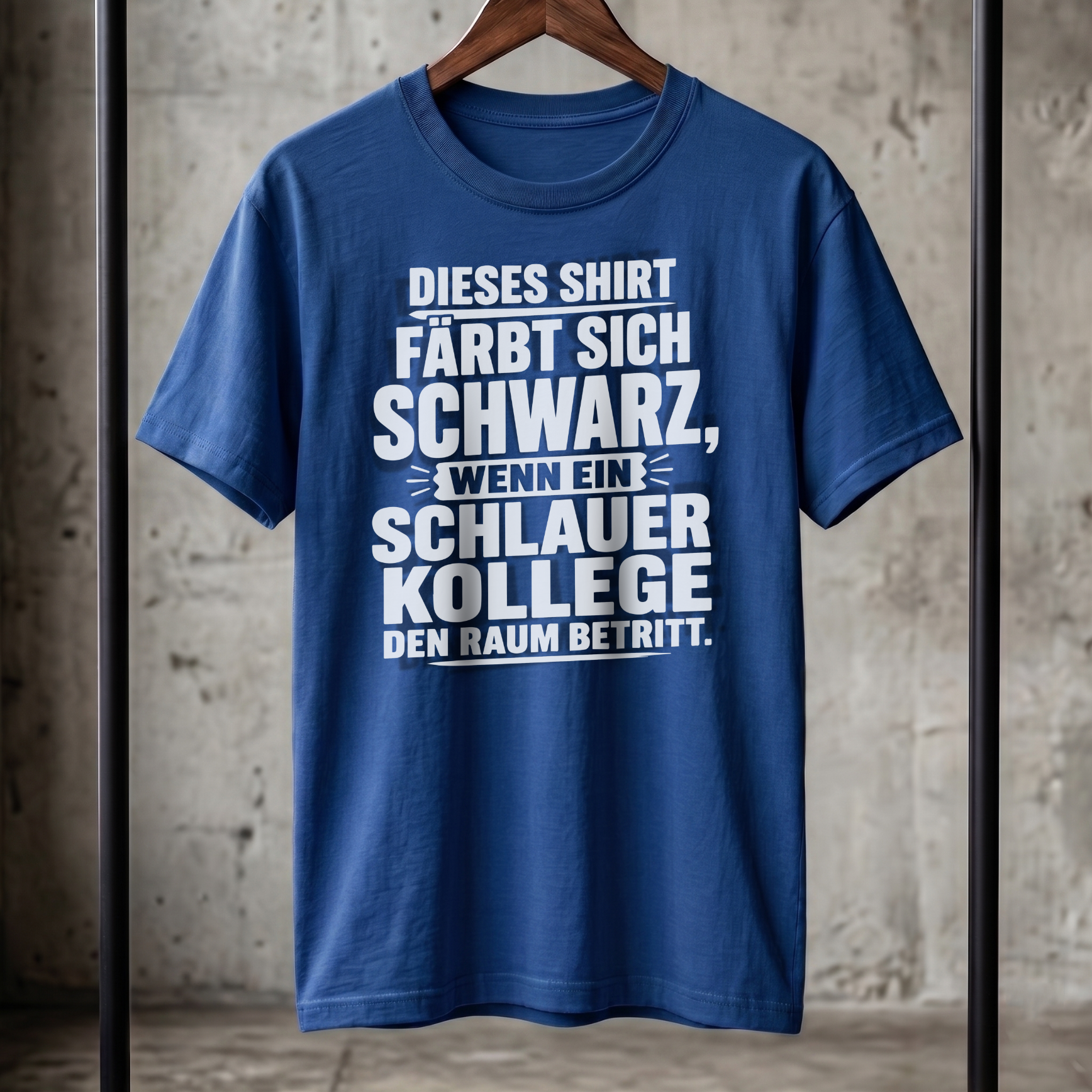 "Dieses Shirt färbt sich schwarz..." Lustiges Büro T-Shirt für Herren – Sarkastisches Funshirt für Arbeitskollegen & Job